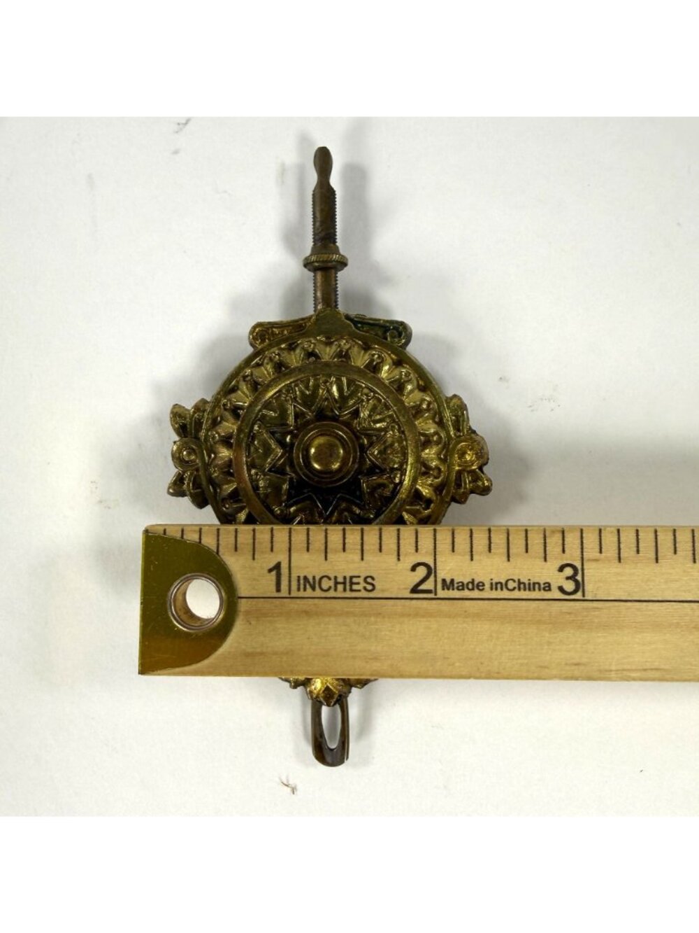 Sessions Gingerbread Clock Swinging Pendulum Adjustable Threaded Replacement - Picture 8 of 8